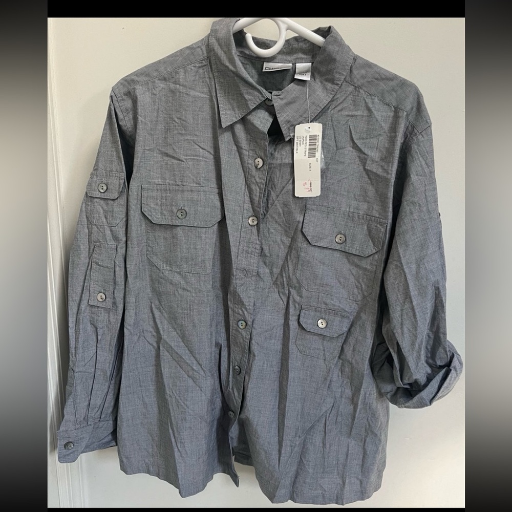 NWT - Chicos size 3 button down top